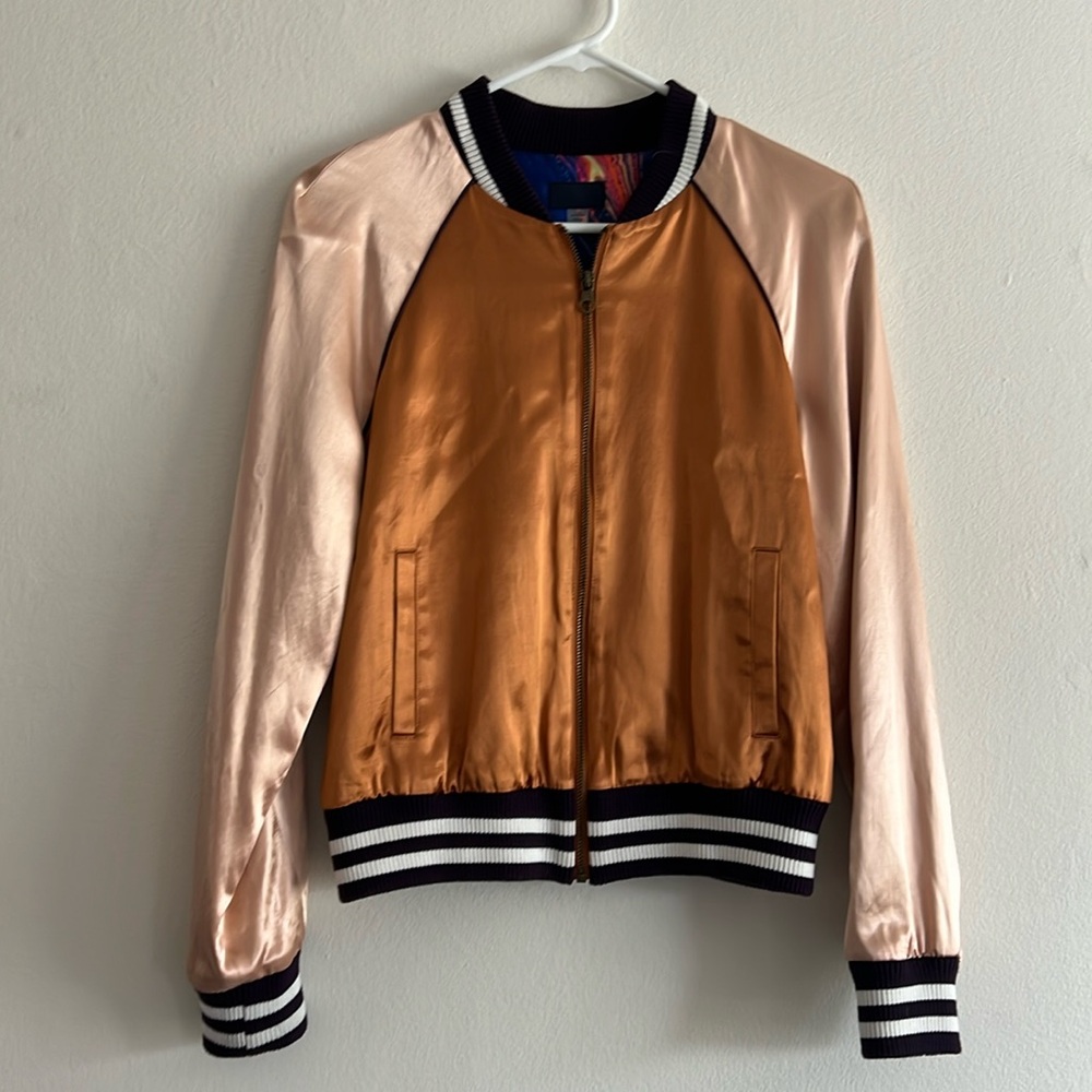 Mother Letterman Zip Jacket